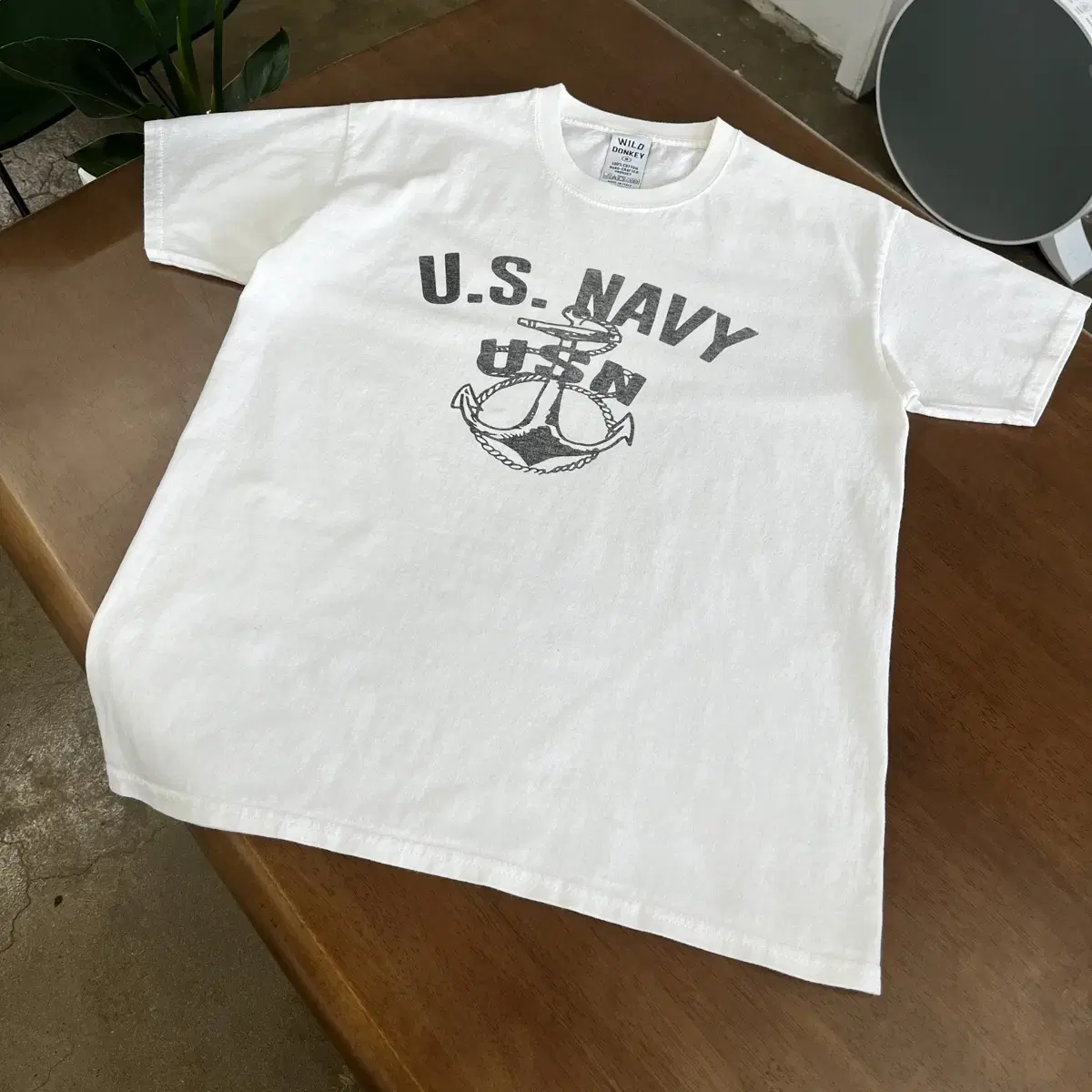 와일드동키 us navy 반팔 M